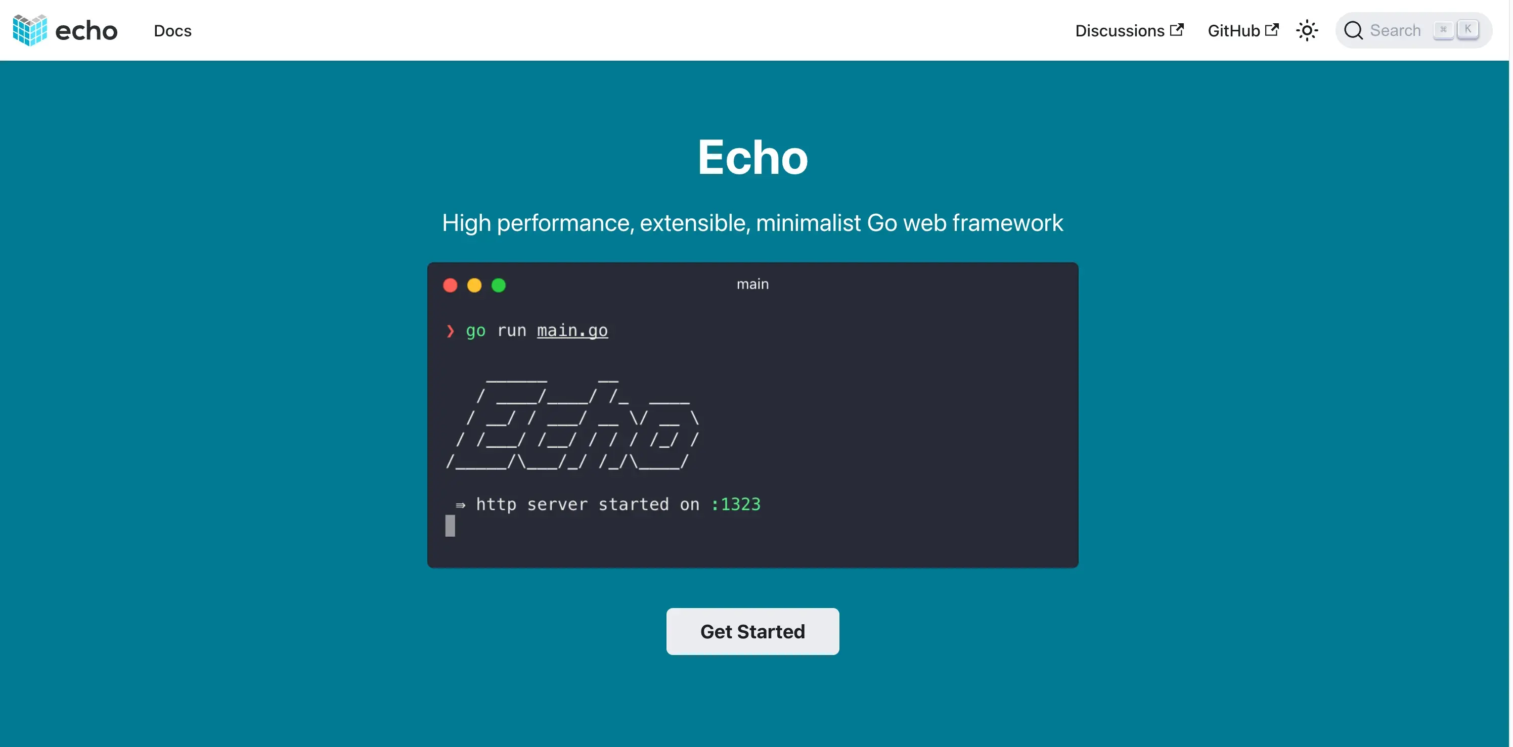 Echo framework: Clean, Lightweight, and Scalable